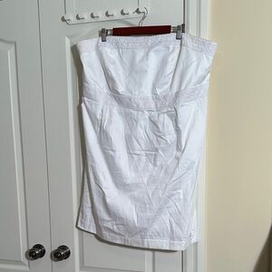 Addition Elle White Strapless Dress